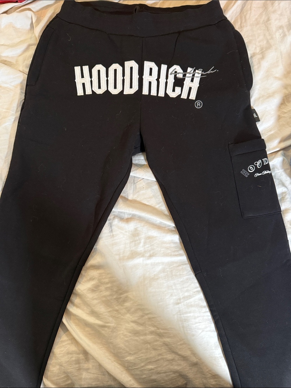 Hoodrich Black Logo Joggers